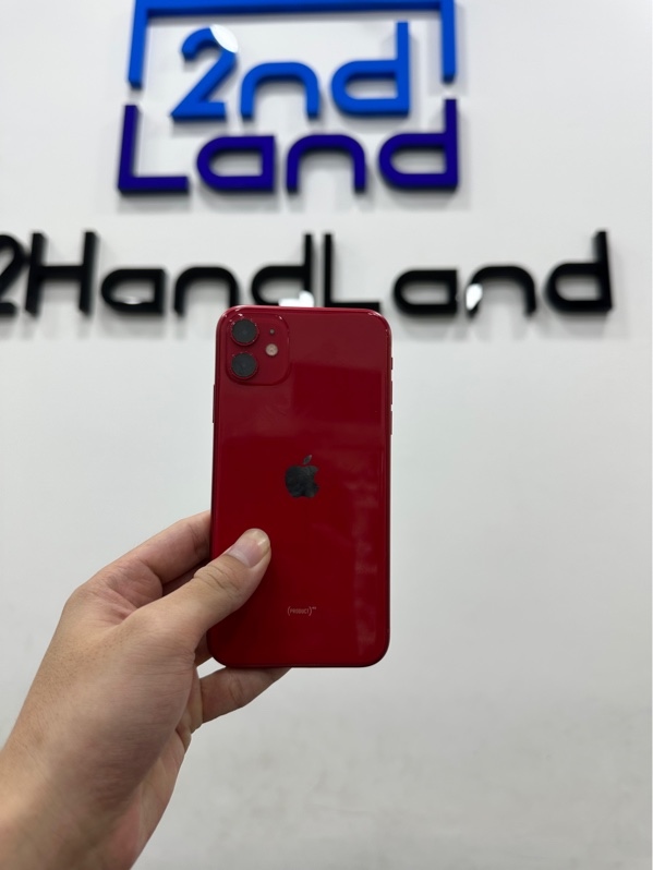 Điện thoại iPhone 11 - LL/A - 64GB - IOS 18.3 - Pin thay (100%) - Màu đỏ - Ngoại hình 97% - Màn ám đốm phản quang nhẹ - Body