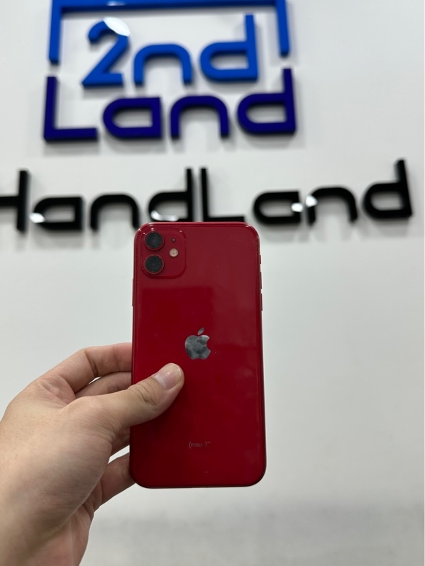 Điện thoại iPhone 11 - LL/A - 64GB - IOS 26.6.1 - Pin 100% đã thay linh kiện - Màu đỏ - Ngoại hình 97% - Màn ám bầm phản quang - Body