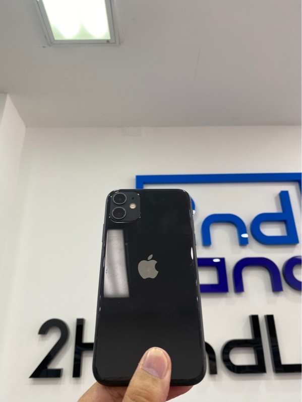 Điện thoại iPhone 11 - Ll/A - 64GB - Pin: 76% - Màu đen - Ngoại hình: 97% - Loa dưới rè nhẹ, ám hồng - Body