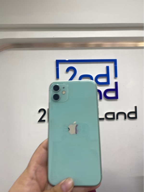 Điện thoại iPhone 11 - LL/A - IOS 26.4.1 - 128 gb - Màu xanh - Pin thay 100% - Ngoại hình 97% - Màn ám vàng - Body