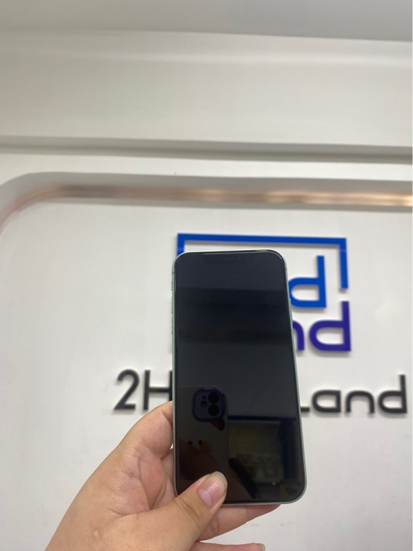 Điện thoại iPhone 11 - LL/A - IOS 26.4.1 - 128 gb - Màu xanh - Pin thay 100% - Ngoại hình 97% - Màn ám vàng - Body