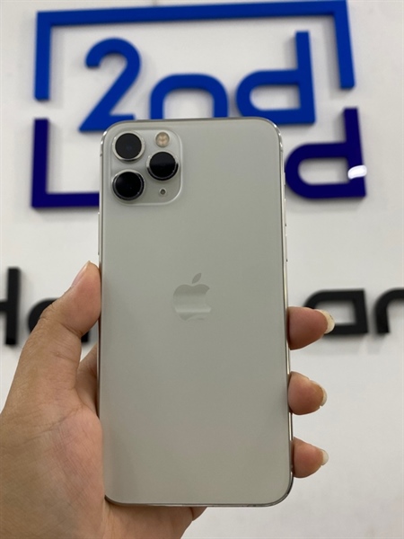 Điện thoại iPhone 11 Pro - KH/A - 64GB - Pin 100% thay new - Màu trắng - Ngoại hình: 97% - Màm trước xước nhẹ nhiều - Body