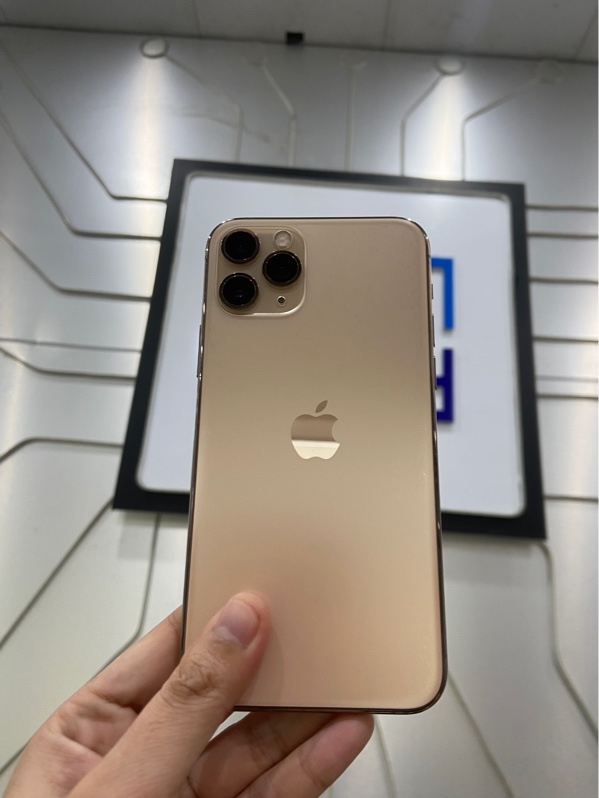 Điện thoại iPhone 11 Pro - LL/A - 64GB - Pin 100% thay new - Màu gold - Ngoại hình: 97% - Mất face id, màn linh kiện loại tốt, không có truetone - Body