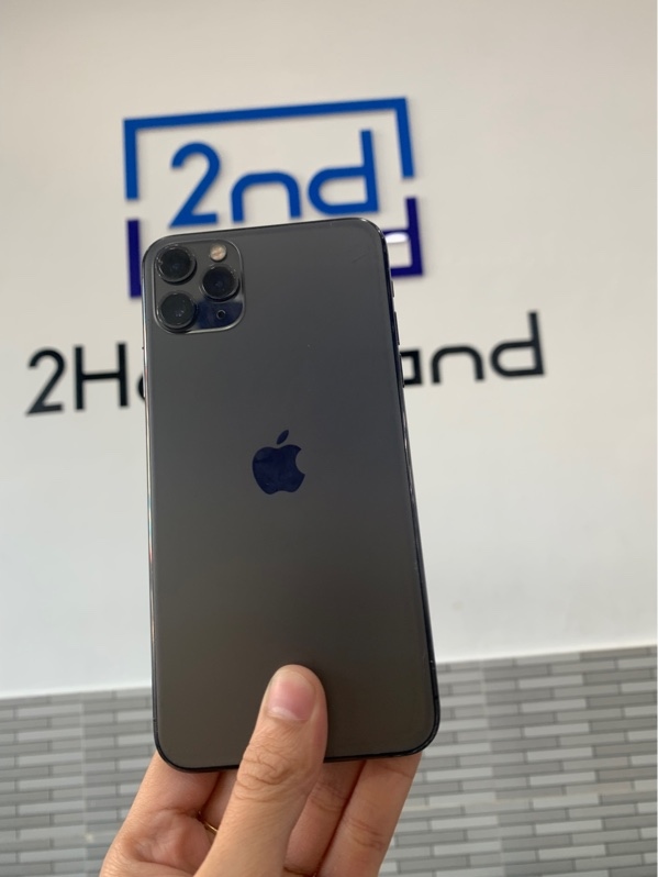 Điện thoại iPhone 11 Pro Max - LL/A - 64GB - Màu xám - Pin 89% linh kiện chu kì 801 lần - Ngoại hình: 96% - Trầy cấn, cam sau bể, màn kinh kiện LCD, hư face id, hư gạt rung - Body - SP KHÔNG BẢO HÀNH