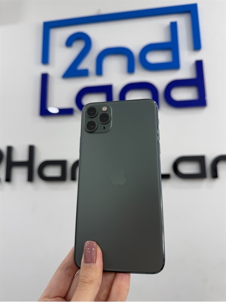 Điện thoại iPhone 11 promax - J/A - IOS 18.5 - 256GB - Màu xanh rêu - Pin 100% LKKXĐ - Ngoại hình 97% - Màn trầy , viền xước - Kèm sạc