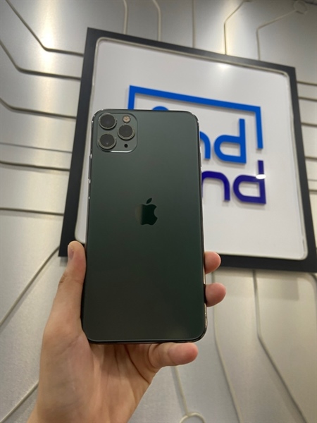 Điện thoại iPhone 11 Promax - LL/A - 256GB - Pin 100% thay new - Màu xanh - Ngoại hình: 97% - màn ám hồng, đã thay lưng - Body