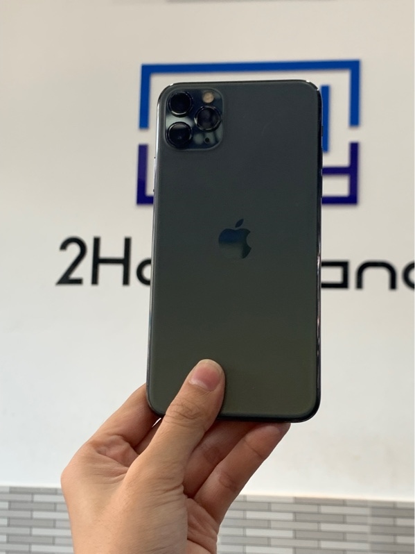 Điện thoại iPhone 11 ProMax - LL/A - 512GB - Màu xanh - Pin linh kiện - Ngoại hình: 96% - Trầy nhám, oxy hóa, màn hình xước mèo - Body