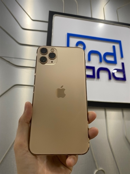 Điện thoại iPhone 11 Promax - LL/A - 64GB - IOS 16.5 - Pin 100% - Màu gold - Ngoại hình: 97% - Màn linh kiện + lưu ảnh + ám hồng - Body