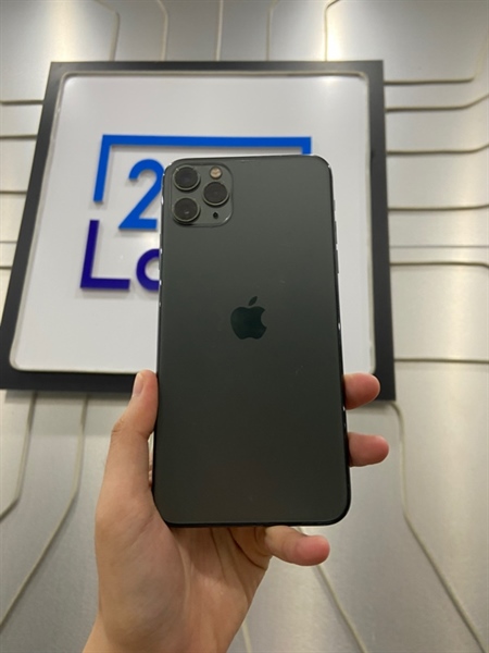 Điện thoại iPhone 11 Promax - LL/A - 64GB - Máy lock - Pin 100% linh kiện - Màu xanh - Ngoại hình: 97.5% - Màn lưu ảnh- Body