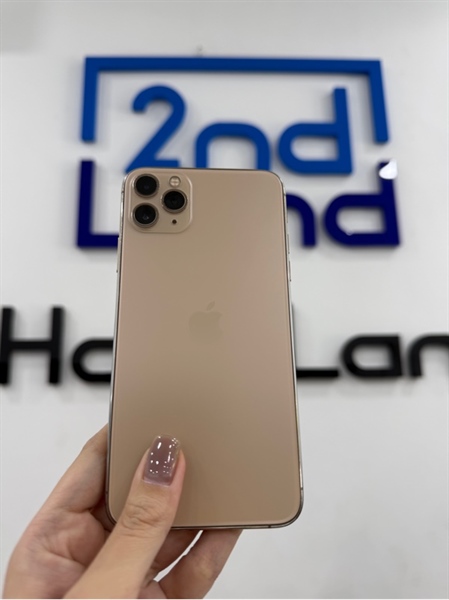 Điện thoại iPhone 11 promax - LL/A - IOS 17.6.1 - 64GB - Màu Gold - Pin LKKXĐ 100% - Ngoại hình 96% - Màn LK trầy - Kèm sạc