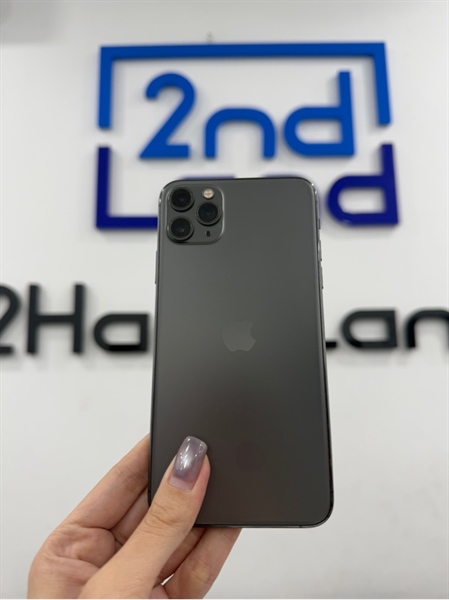 Điện thoại iPhone 11 promax - LL/A - IOS 18.5 - 256GB - Màu đen - Pin thay có báo dòng 100% - Ngoại hình 98% - Màn ám hồng , màn trầy - Kèm sạc