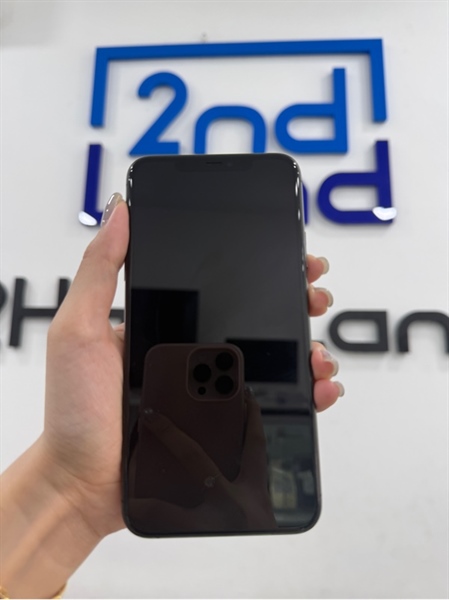 Điện thoại iPhone 11 promax - Máy mã N - LL/A - IOS 16.0 - 64GB - Màu xám - Pin thay báo dòng LKKXĐ - Ngoại hình 97% - Màn ám vàng nhẹ , màn trầy nhiều - Body 2