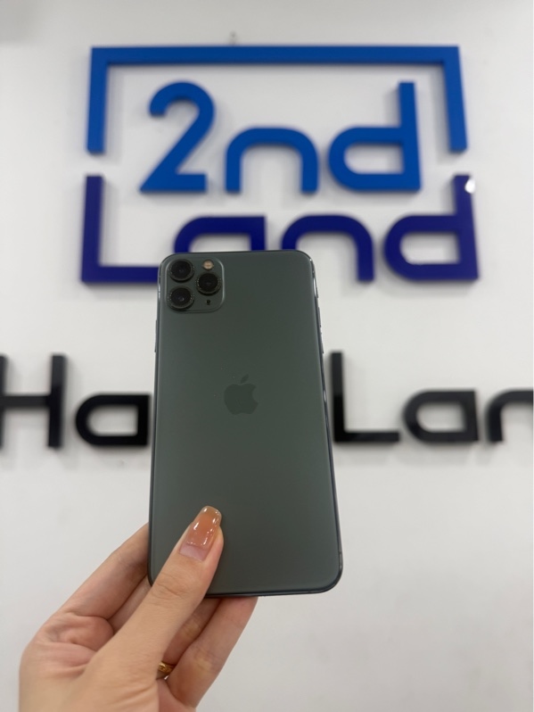 Điện thoại iPhone 11 promax - VN/A - ios 26.3 - 64GB - Màu xanh - Pin 100% báo dòng - Ngoại hình 97% - viền trầy, lưng trầy, màn trầy, màn cháy - Body