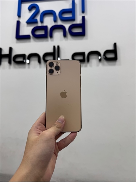 Điện thoại iPhone 11 Promax - X/A - 64GB - IOS 26.2 - Pin 100% thay new - Màu gold - Ngoại hình 97% - Body