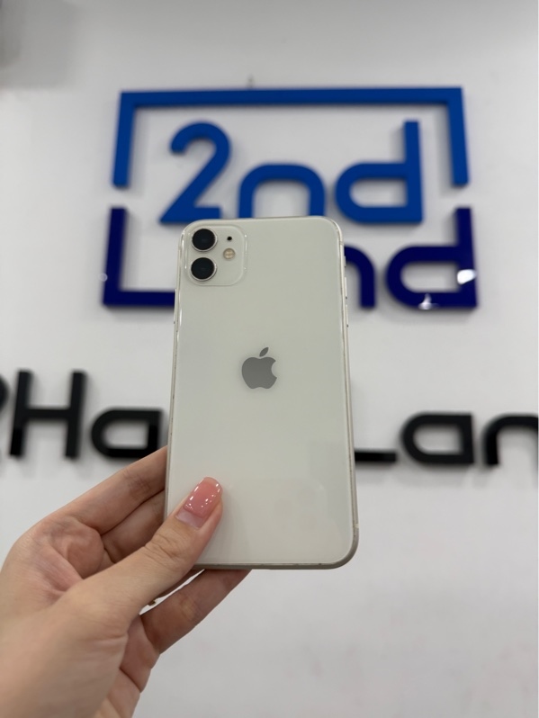 Điện thoại iPhone 11 thường - VN/A - IOS 26.5 - 128GB - Màu trắng - Pin LKKXD 100% - Ngoại hình 97% - Màn LKKXD , màn LK ám vàng, bầm xanh, tối góc , mất face, thay cam trước, thay vỏ, cam sau đốm, cam trước mất xoá phông - Kèm sạc - KHÔNG BẢO HÀNH