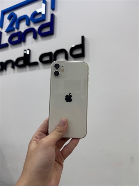 Điện thoại iPhone 11 - VN/A - 128GB - IOS 26.2 - Pin 100% đã thay new - Màu trắng - Ngoại hình 97% - cam sau bể nhẹ - Body