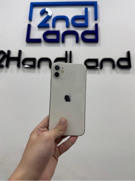 Điện thoại iPhone 11 - VN/A - 128GB - IOS 26.2 - Pin 100% thay new - Màu trắng - Ngoại hình 97% - Màn ám phản quang - Body