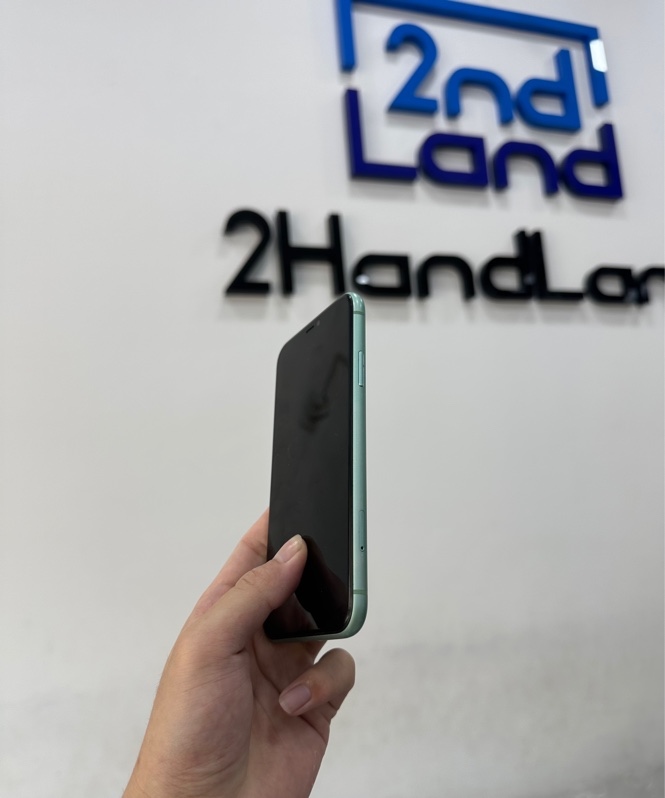 Điện thoại iPhone 11 - VN/A - 128GB - IOS 26.3.1 - Pin 100% linh kiện không xác định - Màu xanh lá - Ngoại hình 97% - Màn ám ép kính - Body