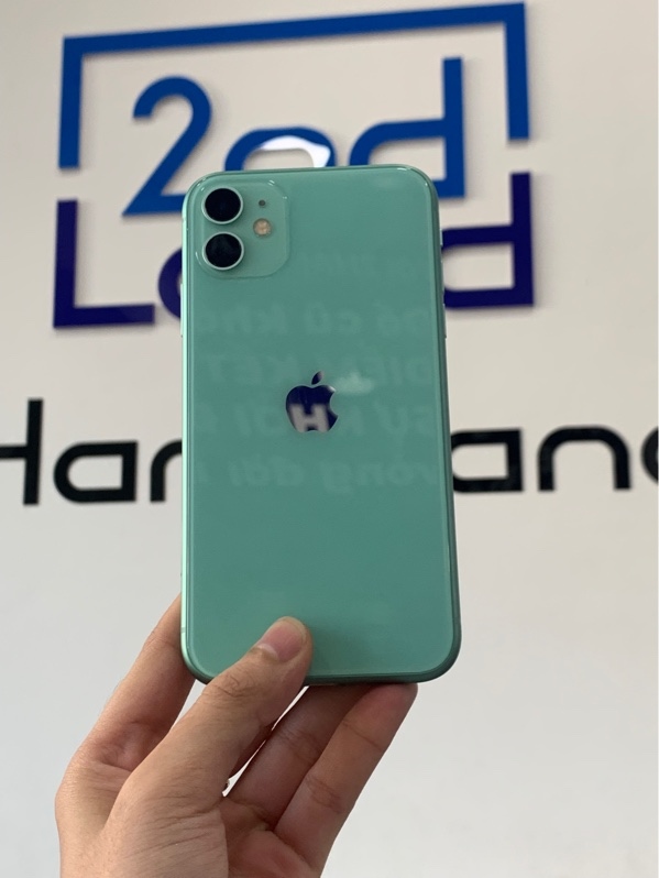 Điện thoại iPhone 11 - VN/A - 128GB - Màu xanh lá - Pin 100% đã thay - Ngoại hình: 98% - Viền ám xanh - Body