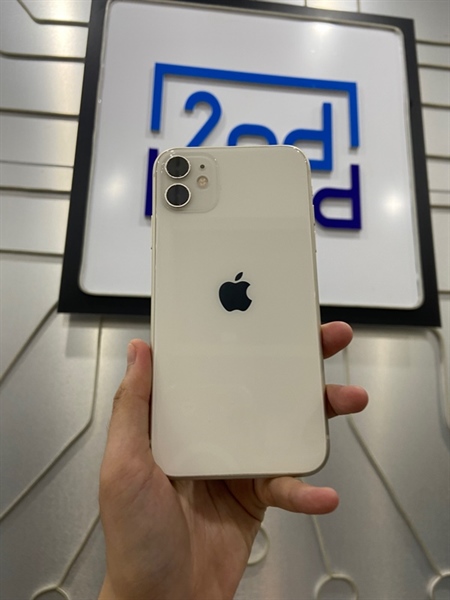 Điện thoại iPhone 11 - VN/A - 128GB - Pin 100% thay new - Màu trắng - Ngoại hình: 97% - Kèm Box