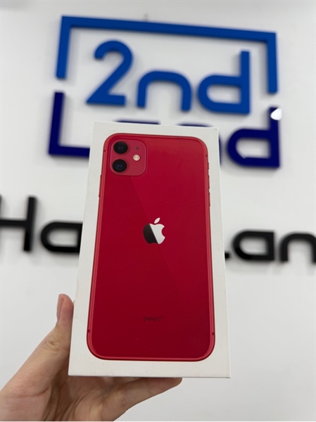 Điện thoại iPhone 11 - VN/A - IOS 17.6.1 - 128GB - Màu đỏ - Pin LKKXĐ - Ngoại hình 97% - màn viền dưới trầy , viền ám xanh - Box kèm sạc