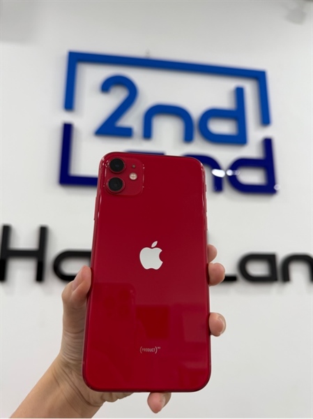 Điện thoại iPhone 11 - VN/A - IOS 17.6.1 - 128GB - Màu đỏ - Pin LKKXĐ - Ngoại hình 97% - màn viền dưới trầy , viền ám xanh - Box kèm sạc 1