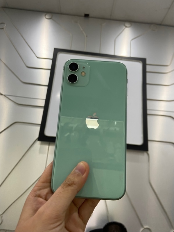 Điện thoại iPhone 11 - ZA/A - 128GB - Pin 100% đã thay - Màu xanh - Ngoại hình: 97% - Màn phản quang - Body