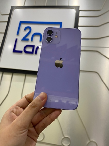 Điện thoại iPhone 12 - 64GB - VN/A - iOS 26 - Màu tím - Pin 100% thay new - Ngoại hình: 98% - Body