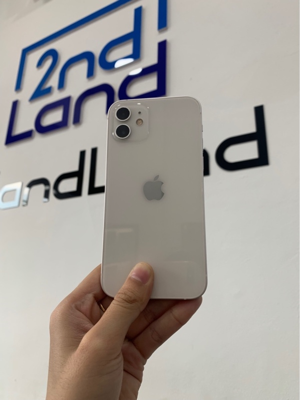 Điện thoại iPhone 12 - J/A - 64GB - Màu trắng - Pin linh kiện 95% - Ngoại hình: 98% - Màn thay chính hãng - Body