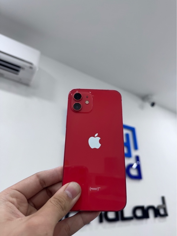 Điện thoại iPhone 12 - KH/A - iOS 26.5.2 - 128GB - Màu đỏ - Pin 85% chu kỳ 1737 - Ngoại hình 96% - Trầy xước - Kèm sạc linh kiện