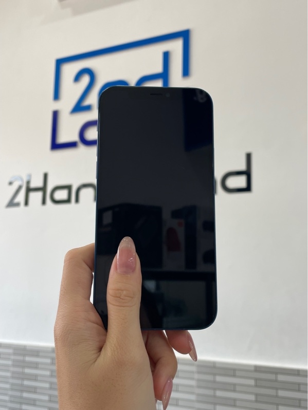 Điện thoại iPhone 12 - LL/A - 64GB - Màu xanh - Pin 100% đã thay - Ngoại hình: 97% - Cấn góc - Body