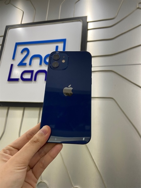 Điện thoại iPhone 12 - LL/A - 64GB - Pin 100% thay new - Màu xanh dương - Ngoại hình: 98% - Đã thay vỏ + màn - Body