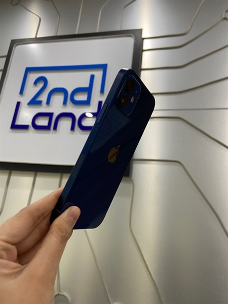 Điện thoại iPhone 12 - LL/A - 64GB - Pin 100% thay new - Màu xanh dương - Ngoại hình: 98% - Đã thay vỏ + màn - Body 1