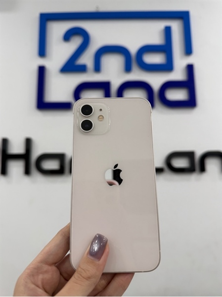 Điên thoại iPhone 12 - LL/A - IOS 18.5 - 64GB - Màu trắng - Pin thay 100% - Màn trầy , thay cam báo dòng chính hãng - Kèm sạc