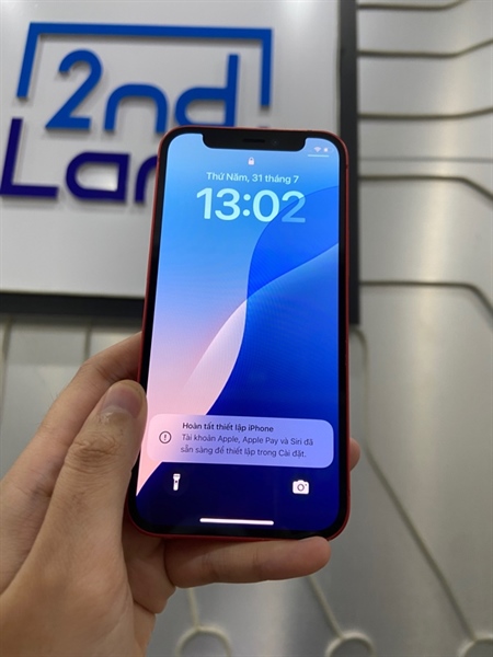 Điện thoại iPhone 12 Mini - KH/A - 128GB - IOS 18.5 - Pin 100% thay new - Màu đỏ - Ngoại hình: 98% - Body 3