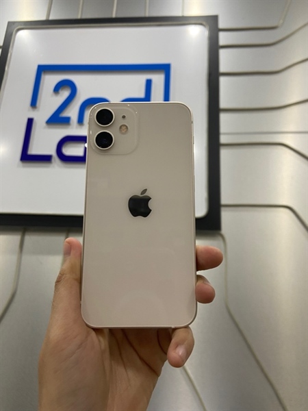 Điện thoại iPhone 12 Mini - KH/A - 128GB - Pin 99% - Màu starlight - Ngoại hình: 98% - Màn thay kính chính hãng - Body