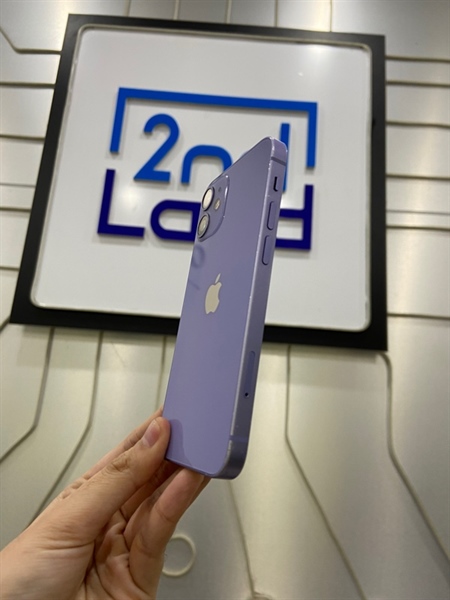Điện thoại iPhone 12 Mini - KH/A - 64GB - Sim vật lý - Pin 90% - Màu tím - Ngoại hình: 97% - Màn xước - Body 1