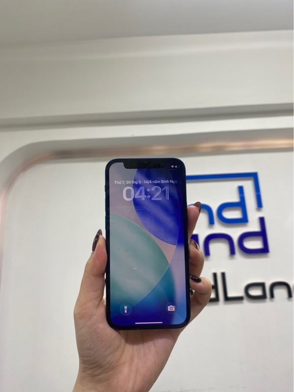 Điện thoại iPhone 12 mini - VN/A - 64GB - IOS 26.4.2 - Màu xanh - Pin 89% thay chính hãng - Ngoại hình 97% - Body