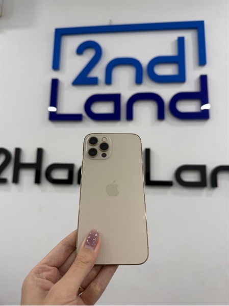 Điện thoại iPhone 12 pro - J/A - IOS 26.2 - 256GB - Màu vàng - Pin 100% - Ngoại hình 97% - Màn xước dăm viền , cấn sườn - Body