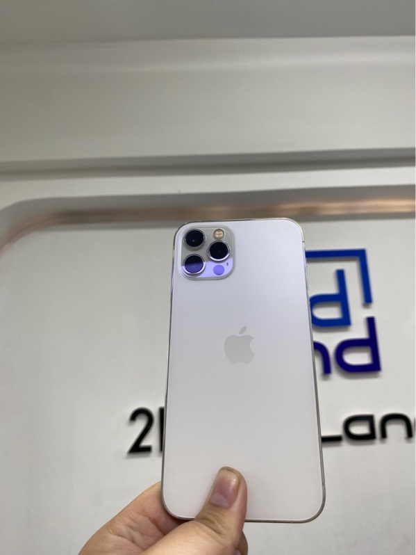 Điện thoại iPhone 12 pro - J/A - IOS 26.5 - 128 gb - Màu trắng - Pin thay 85% - Ngoại hình 98% - Màn ép kính, camera đã thay chính hãng - Body