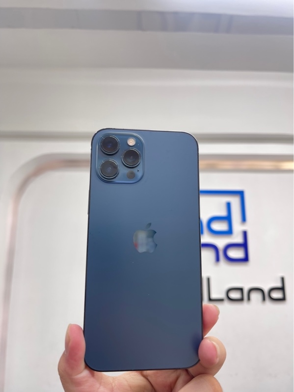 Điện thoại iPhone 12 pro max - LL/A - IOS 18 - 256gb - Màu xanh - Pin thay 100% - Ngoại hình 97,5% - Màn xước, ám vàng - Body