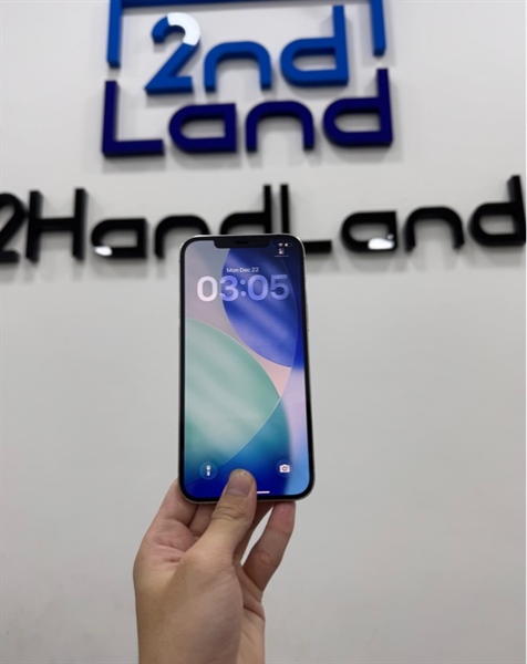 Điện thoại iPhone 12 Promax - LL/A - 128GB - IOS 26.1 - Pin 100% - Màu trắng - Ngoại hình 97% - Camera đốm bụi nhẹ - Body 3