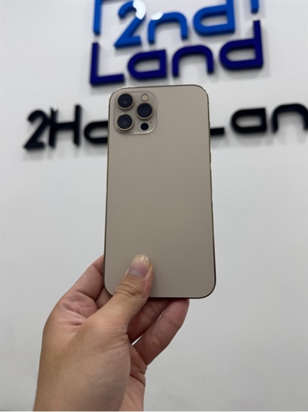 Điện thoại iPhone 12 Promax - LL/A - 128GB - IOS 26 - Pin 83% - Màu gold - Ngoại hình 97% - Màn ép kính - Body