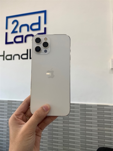Điện thoại iPhone 12 Promax - LL/A - 128GB - Màu trắng - Pin 100% đã thay - Ngoại hình: 97% - Trầy màn nhẹ - Box