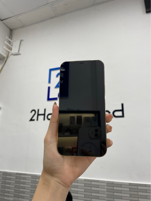 Điện thoại iPhone 12 Promax - LL/A - 128GB - Màu vàng - Pin 100% đã thay - Ngoại hình: 97% - Thay màn chính hãng, đã thay cam sau - Body