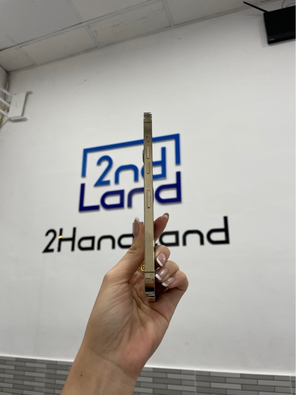 Điện thoại iPhone 12 Promax - LL/A - 128GB - Màu vàng - Pin 100% đã thay - Ngoại hình: 97% - Thay màn chính hãng, đã thay cam sau - Body
