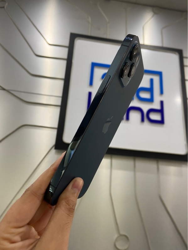 Điện thoại iPhone 12 ProMax - LL/A - 128GB - Máy lock - Pin 100% thay new - Màu xanh - Ngoại hình: 97% - Trầy xước màn, thân, đã thay 1 ốc - Body