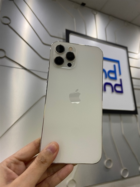 Điện thoại iPhone 12 Promax - LL/A - 128GB - Pin 100% thay new - Màu trắng - Ngoại hình: 97% - Ép kính - Body