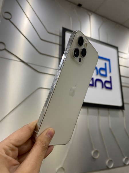 Điện thoại iPhone 12 Promax - LL/A - 128GB - Pin 100% thay new - Màu trắng - Ngoại hình: 97% - Ép kính - Body 1