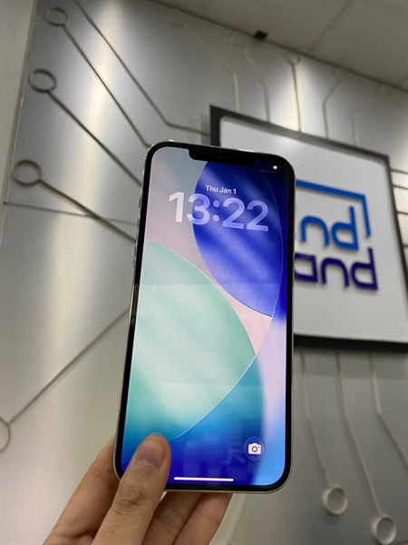 Điện thoại iPhone 12 Promax - LL/A - 128GB - Pin 100% thay new - Màu trắng - Ngoại hình: 97% - Ép kính - Body 2